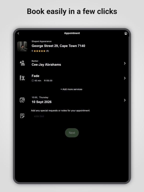 App screenshot
