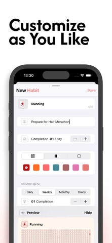Atomic Habit Tracker HabitEase iPhone screenshot