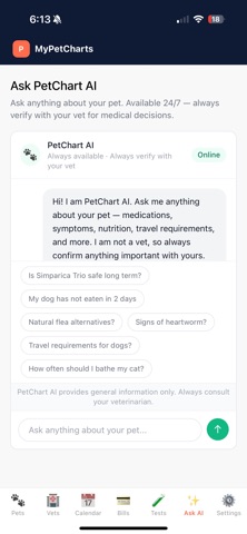 MyPetCharts Screenshot 6 of 6