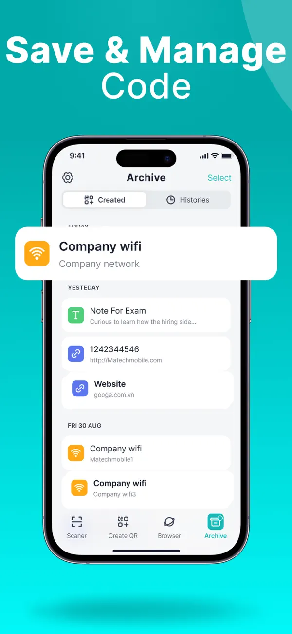 #6. QR Code Reader & Scanner・ (iOS) Podle: Hau Nguyen