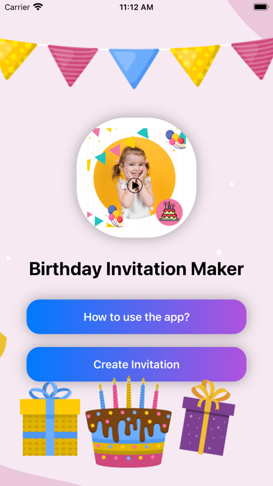 Birthday Invitation Maker ! Screenshot