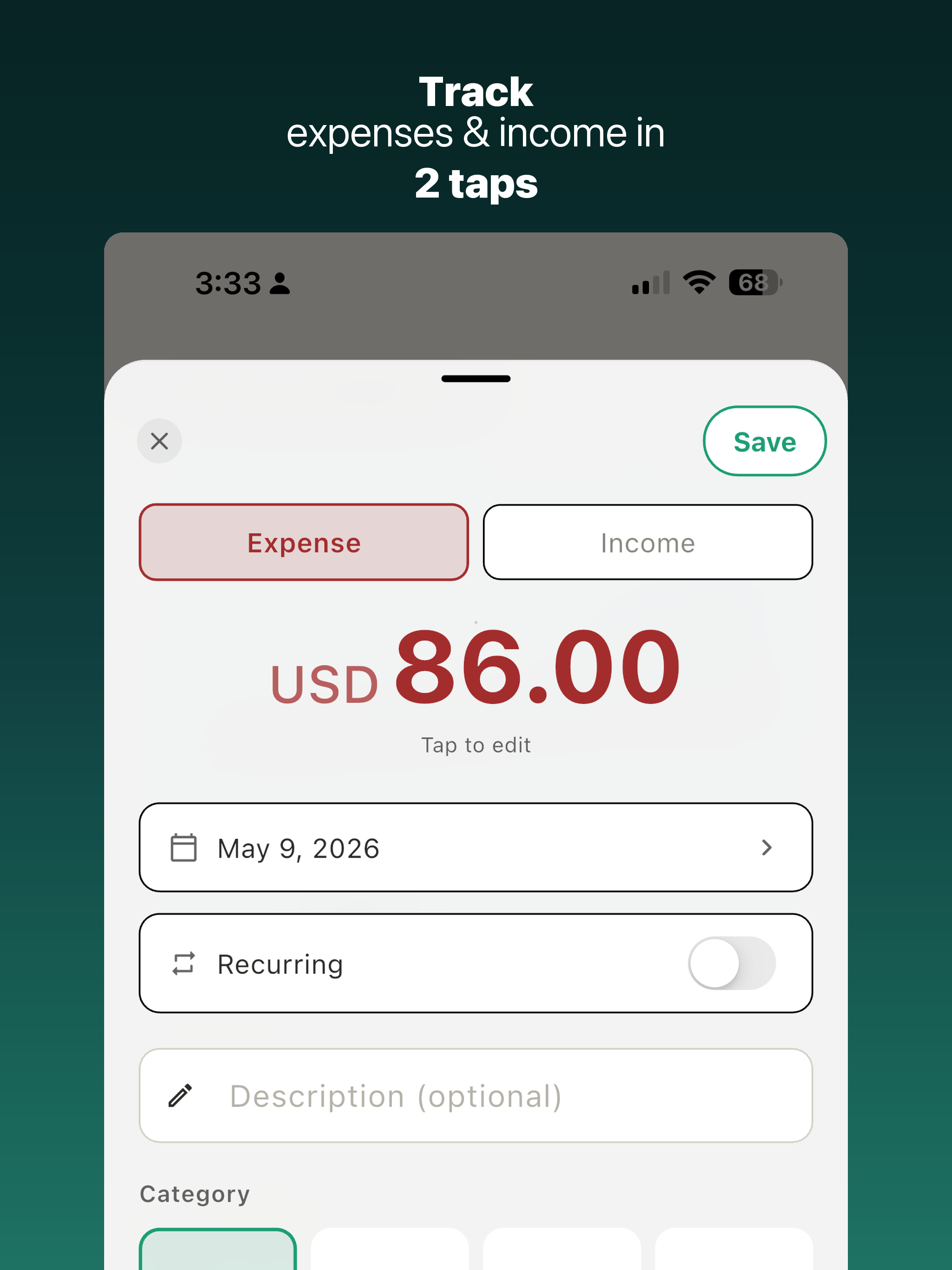 Flujo: Track Your Expenses