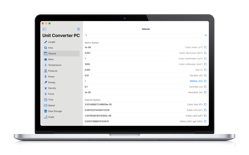 Screenshot #3 pour Unit Converter PC