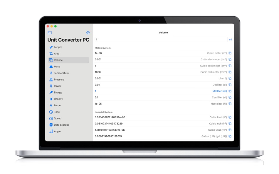 #3. Unit Converter PC (macOS) 由: Xi'an 7kit Technology Co., Ltd.