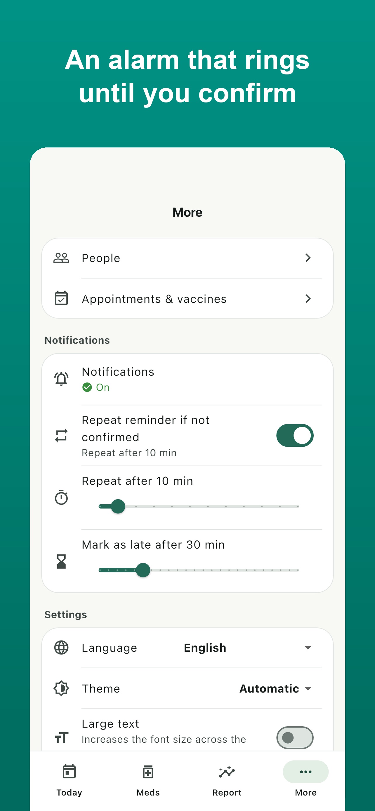 Screenshot 1 of Daily Medication Reminder