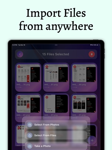 Image To PDF Converter & Maker iPad screenshot