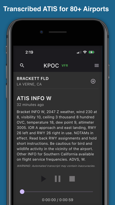 Screenshot 1 of ATIS Relay App