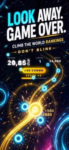 DON'T BLINK: Neon Dodge screenshot 1