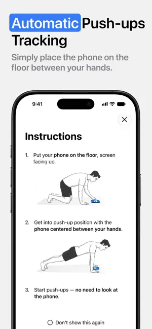 Push Ups Tracker: OneMore screenshot 1