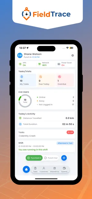 FieldTrace screenshot 1