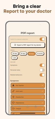 Perimenopause Tracker - Ovae Screenshot 4 of 7