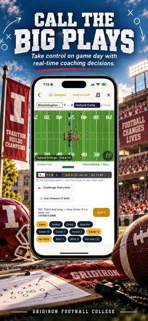 Gridiron Football College Sim screenshot 1