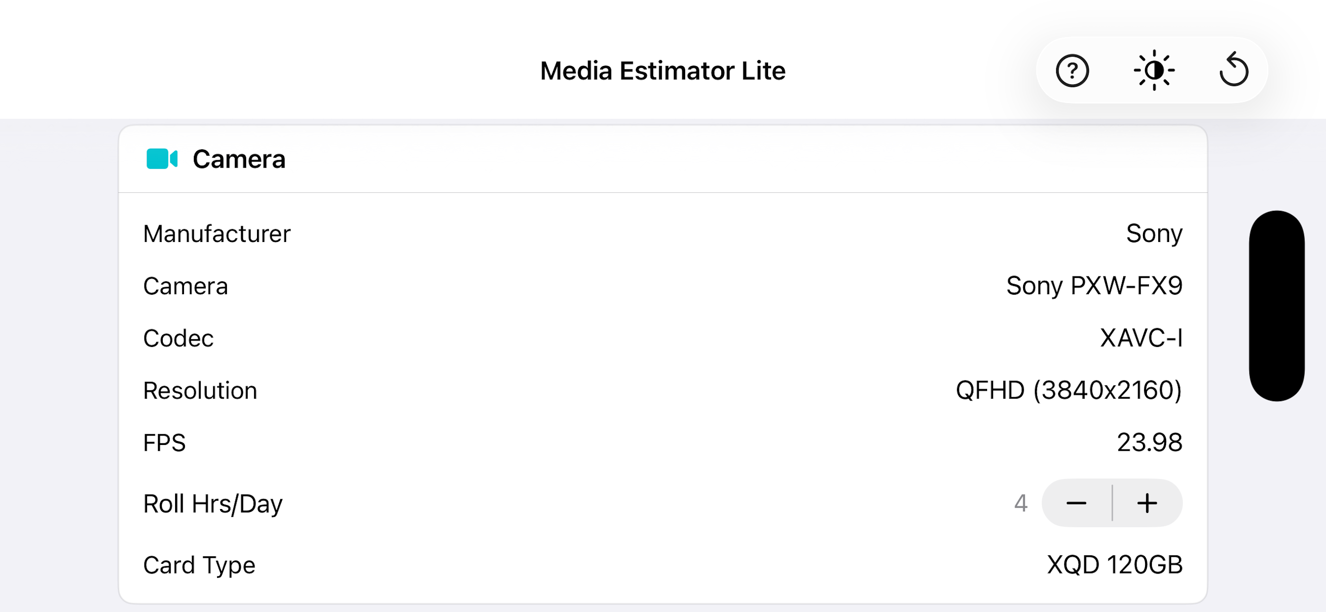 Media Estimator Lite screenshot 8