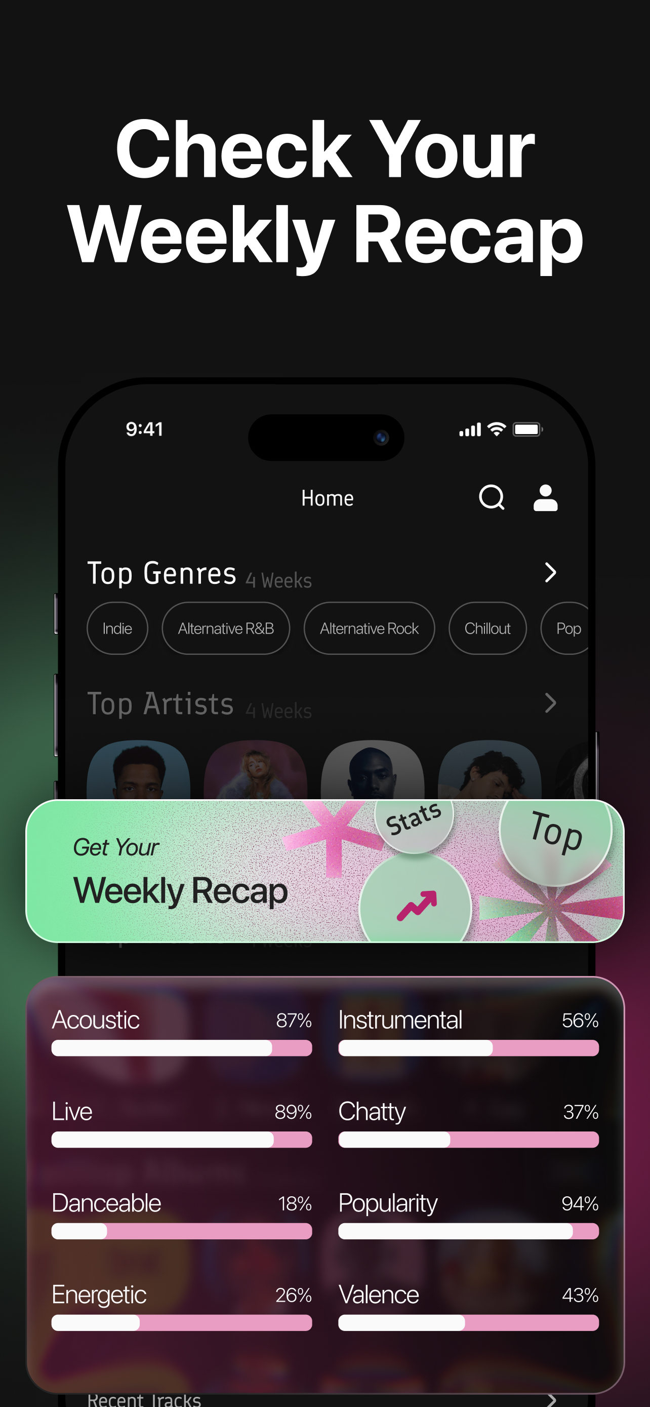 StatsApp for Spotify Stats
