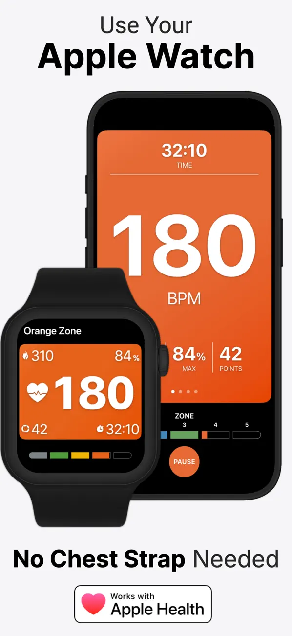 Screenshot #1 pour Orange Zones Workout Companion