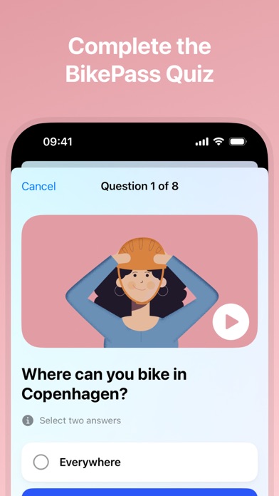 BikePass · Biking License Screenshot