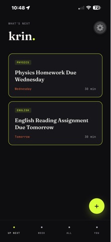 Krin: Homework Planner AI Screenshot 1 of 9