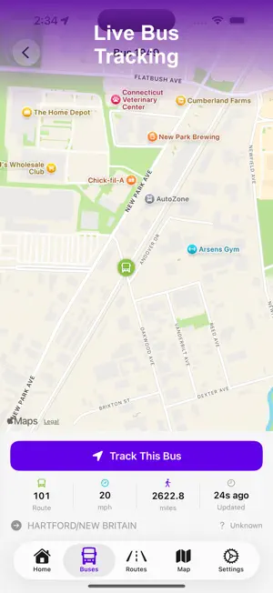 CT Bus - Live Bus Tracker screenshot 2