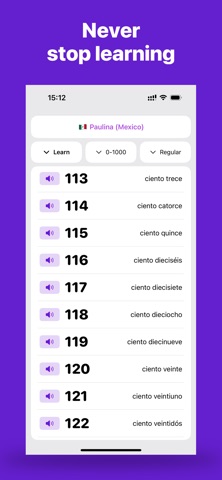 Learn Spanish Numbers: Listen Screenshot 5 of 5