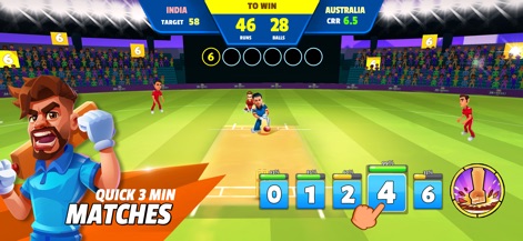 HITWICKET Cricket Game 2026 - Experience fast-paced cricket thrills with quick 3-minute matches and intuitive batting options, allowing users to strategically score runs.