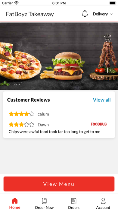 FatBoyz Takeaway Screenshot