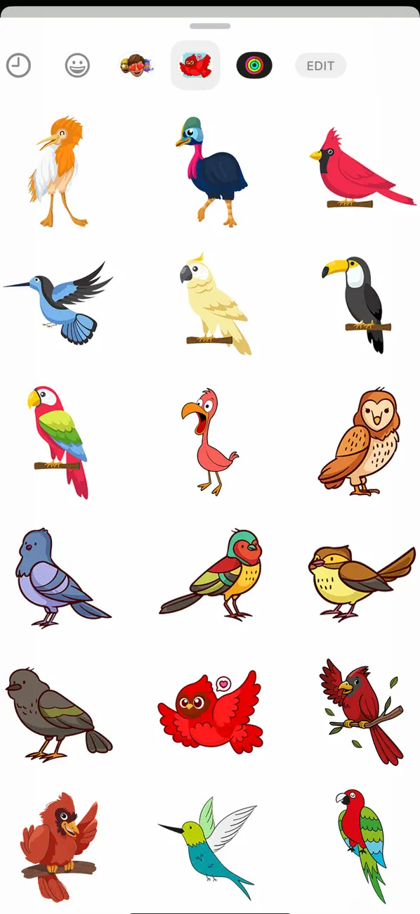 Screenshot #3 pour Amazing Birds Stickers