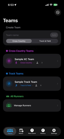 XC & Track Team Timer Screenshot 3 of 9