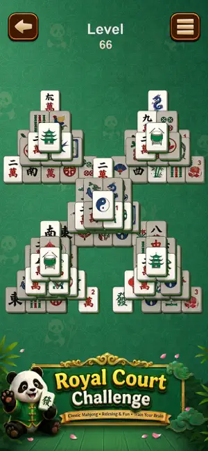 Zen Panda Mahjong Game screenshot 1