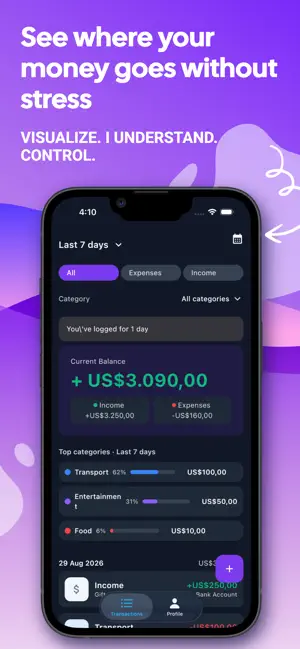 Finyo: Fast Expense Tracker screenshot 4