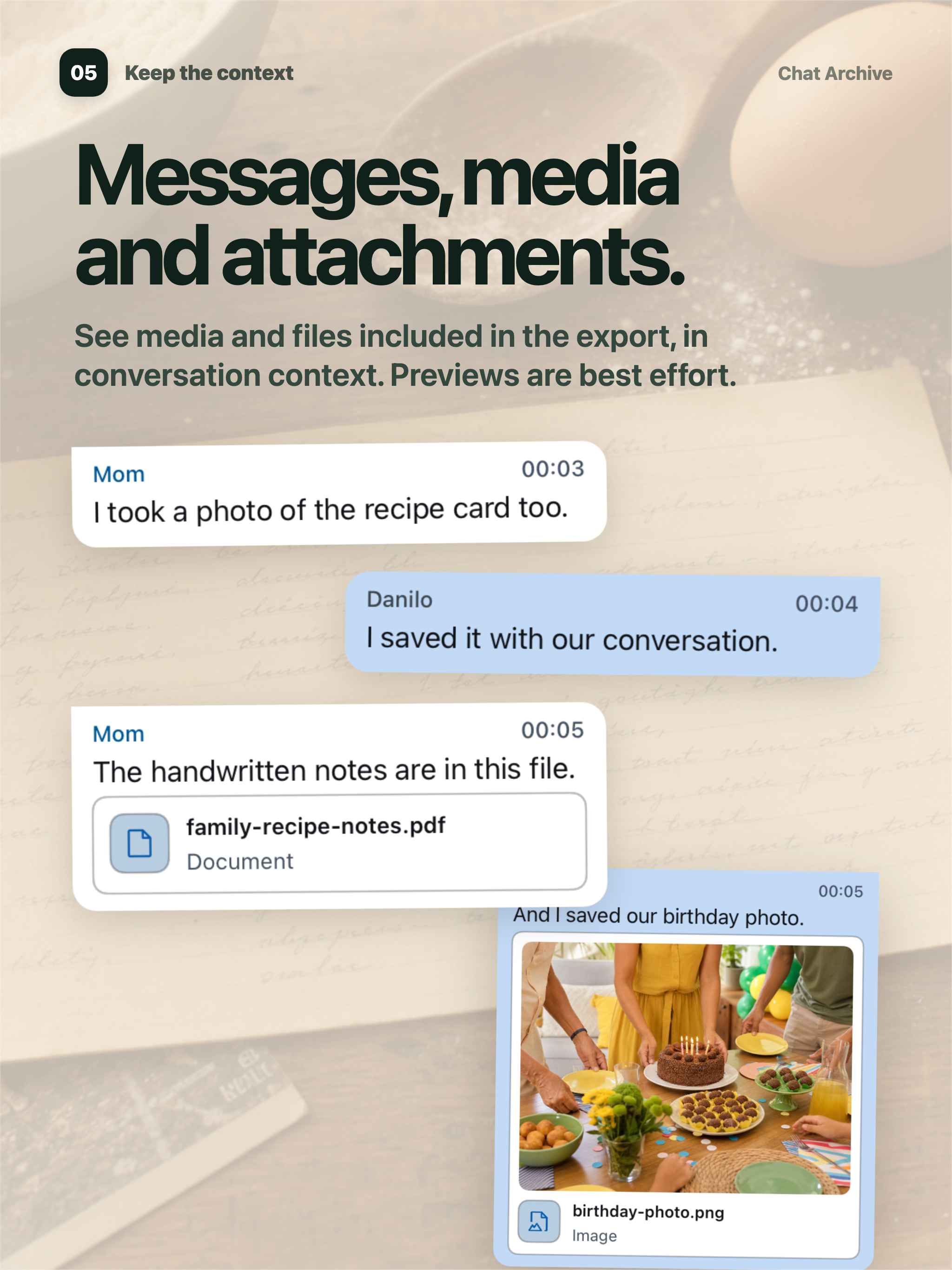 Chat Archive: Your Chats screenshot 13