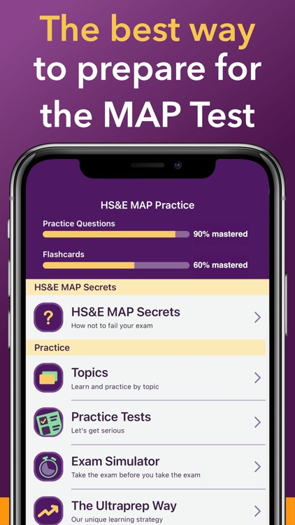 MAP HS&E V10 Test Prep 2025