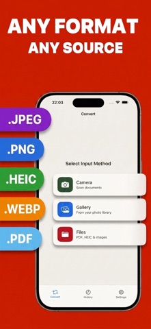 JPEG to PDF Converter: Conviq screenshot