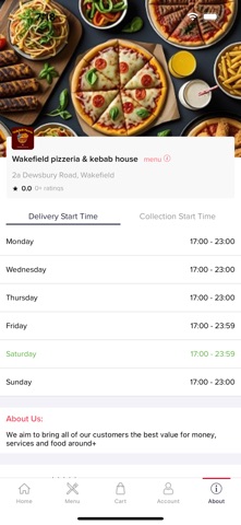 Wakefield Pizzeria & Kebab screenshot