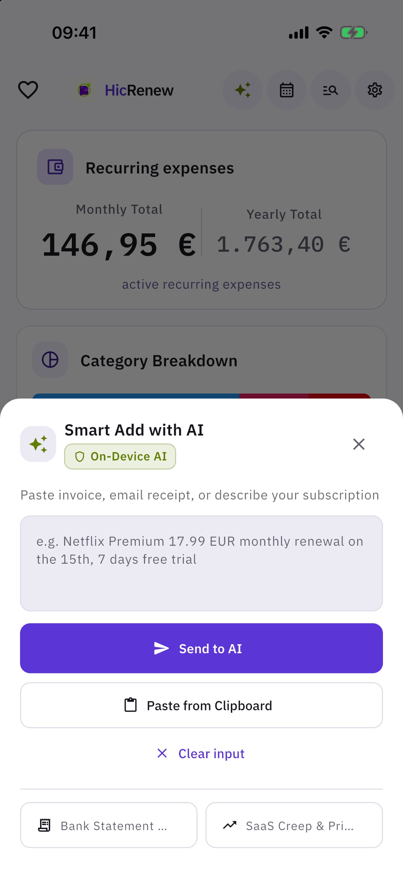 Screenshot 4 of HicRenew: Subscription Tracker