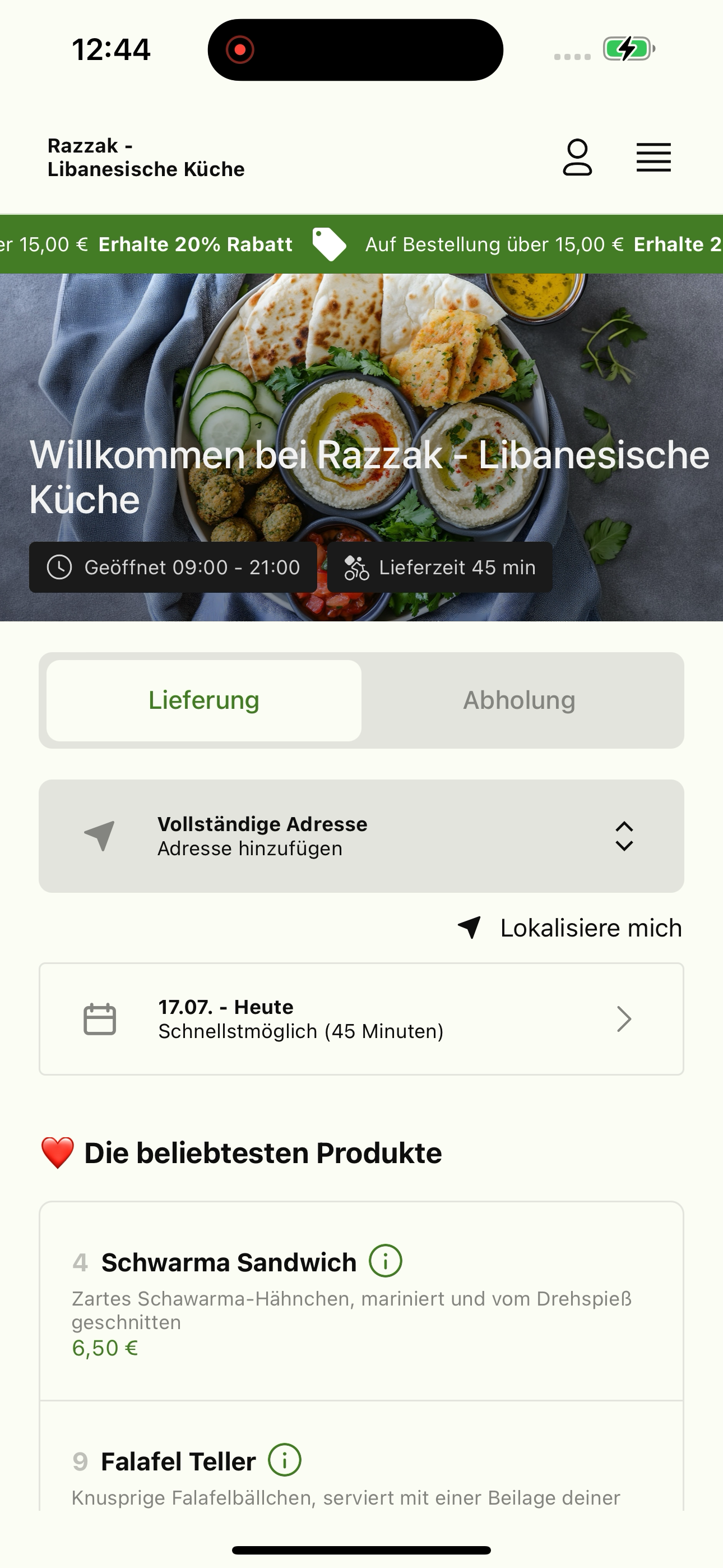 Razzak - Libanesische Küche screenshot 3