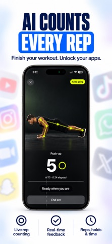 PushMore: Workout App Blocker Screenshot 5 of 9