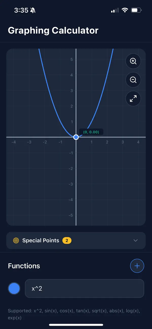 Screenshot #1 pour ProGraph: Calculator