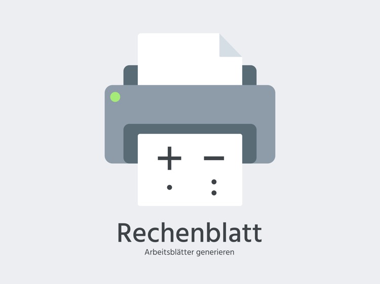 Rechenblatt