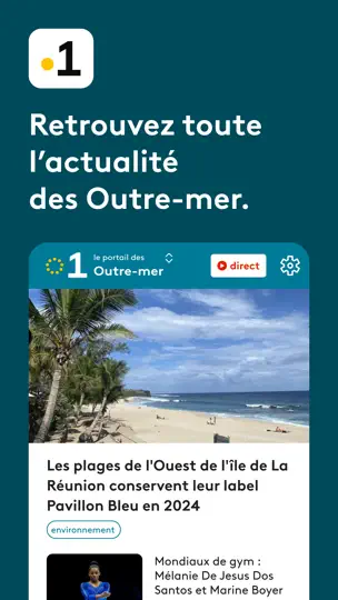 Capture d'écran de La 1ère : Info, TV Et Radio sur iPhone 1