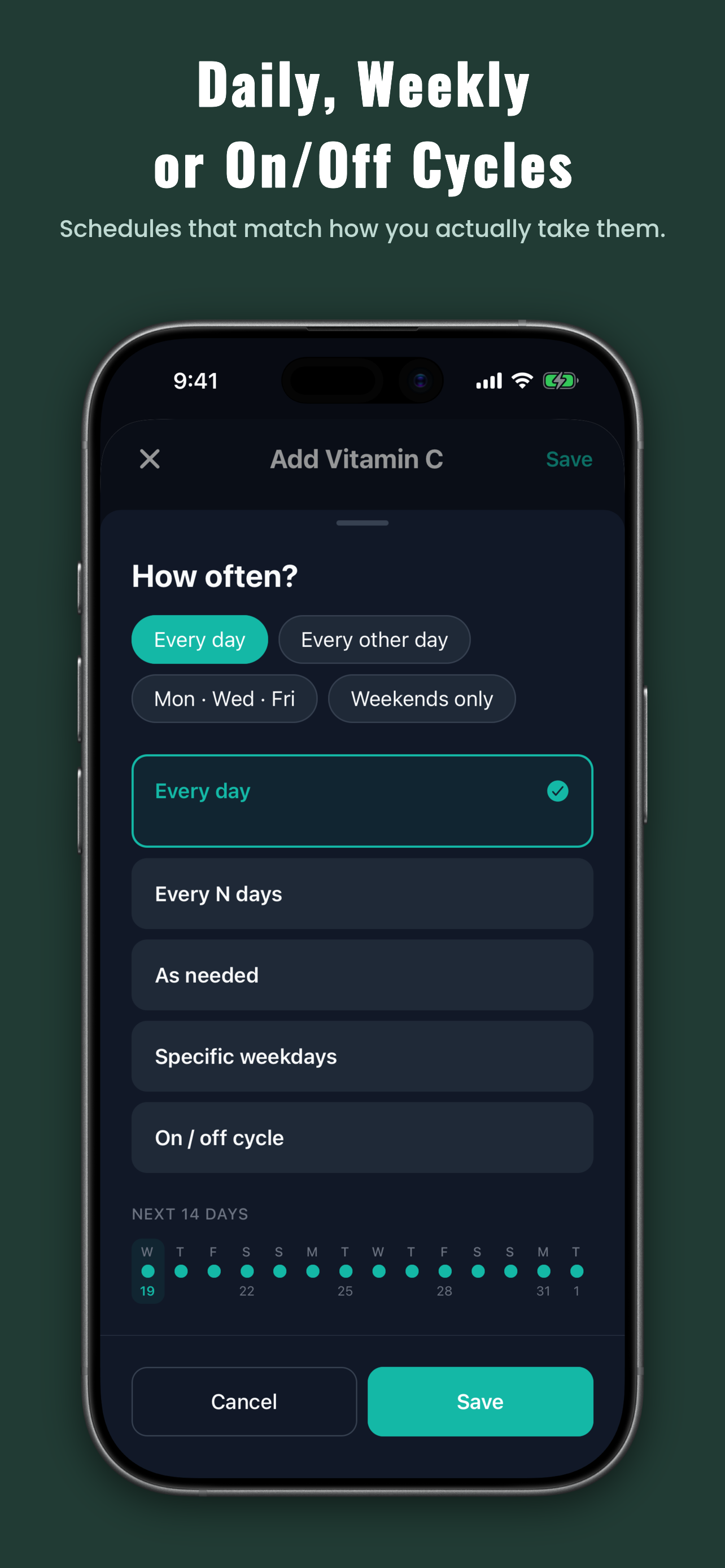 Supplement & Vitamin Tracker screenshot 4