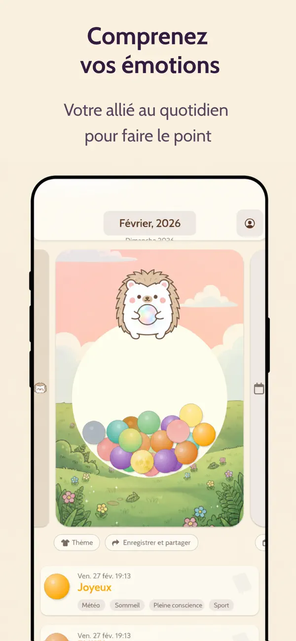 Screenshot #3 pour Tochi: Journal d'Humeur CBT