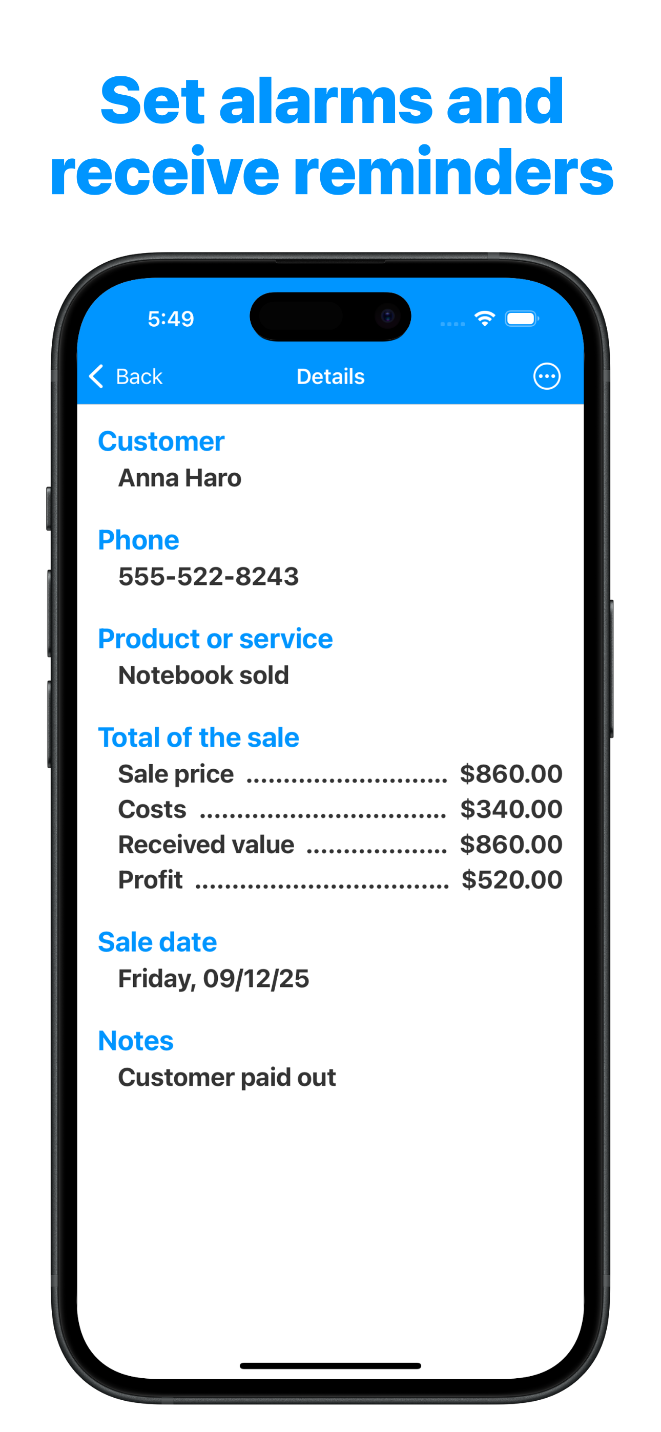 Simple Sales Management screenshot 3