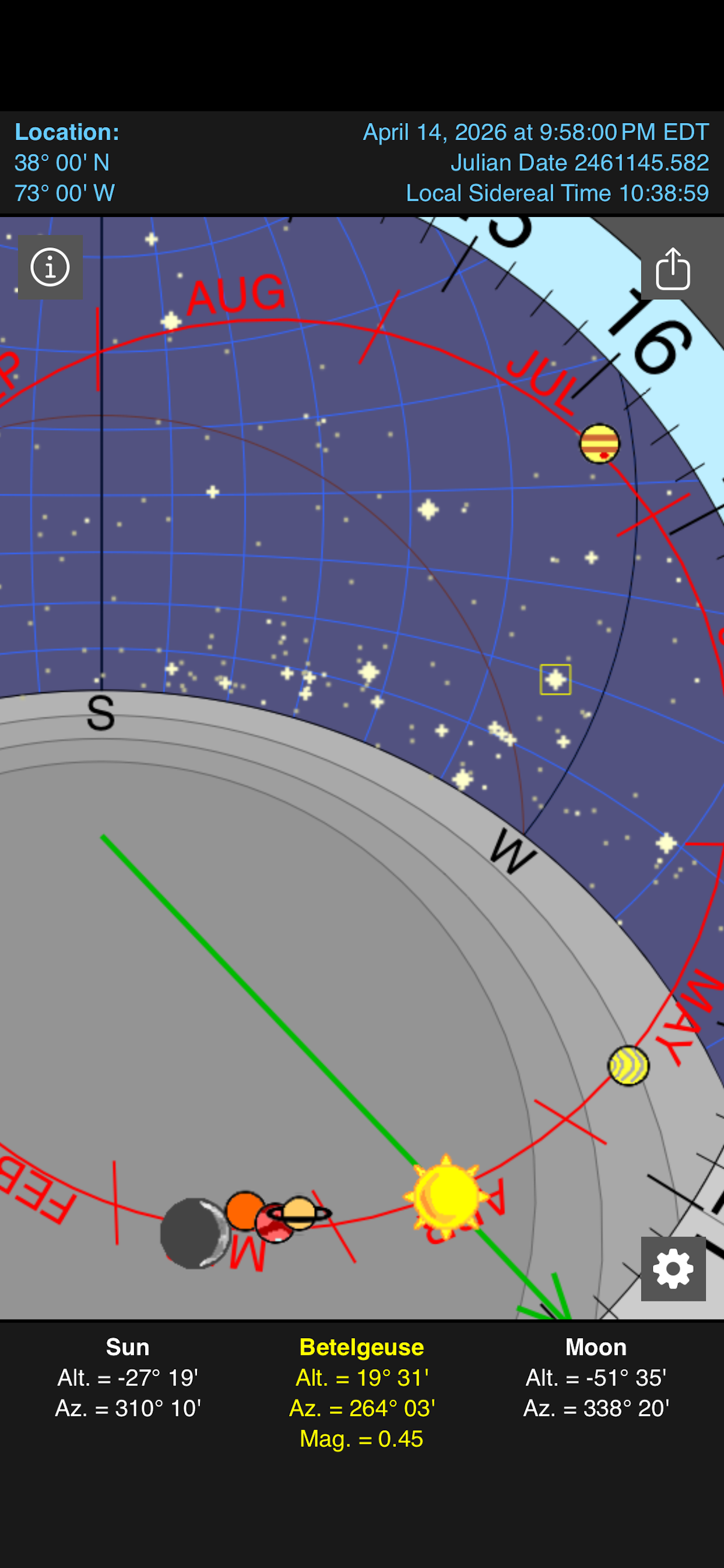 Astrolabe Clock screenshot 2