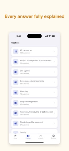 APM PMQ Exam Prep 2026 iPhone screenshot