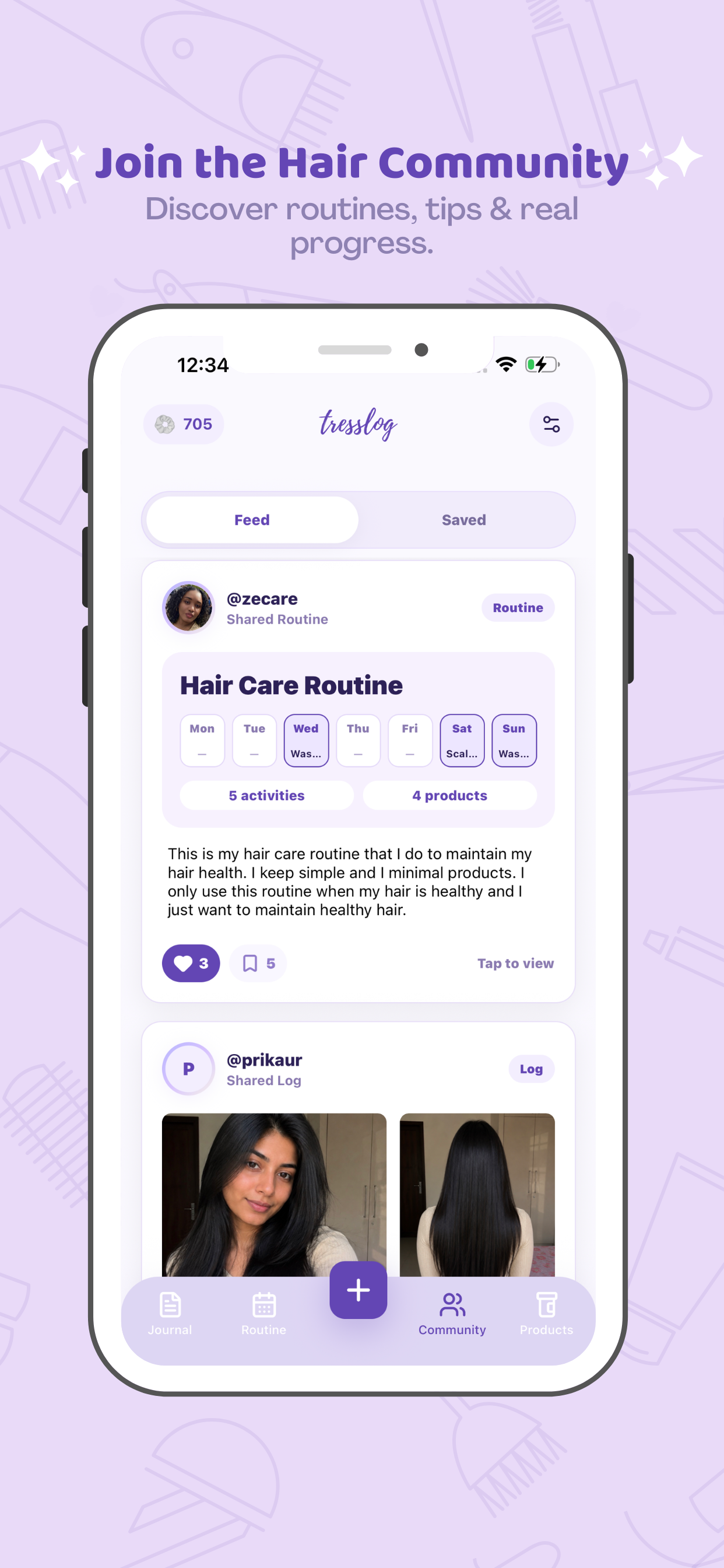 HairJournal/Planner - Tresslog