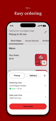 Local Bigger Burger iPhone screenshot