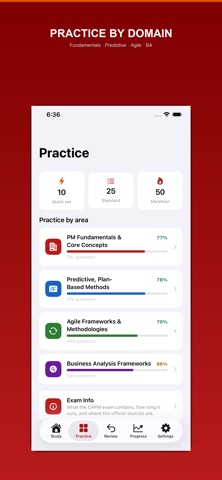 CAPM Exam Prep: PM Practice Screenshot 2 of 6