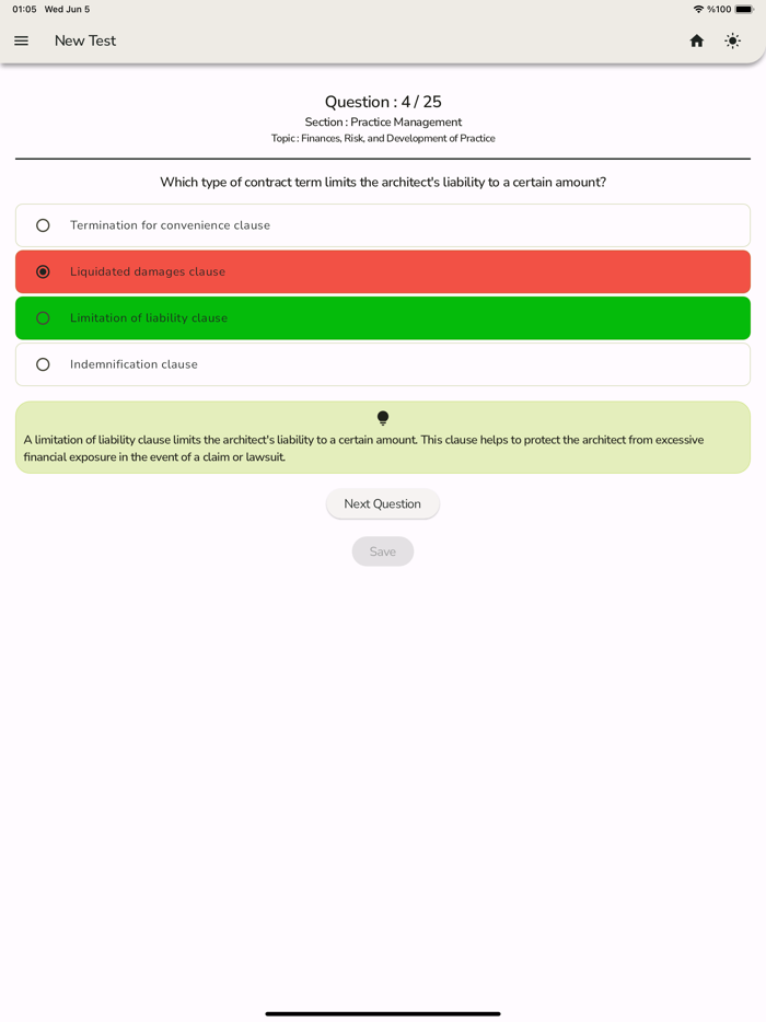 Architect Registration Test