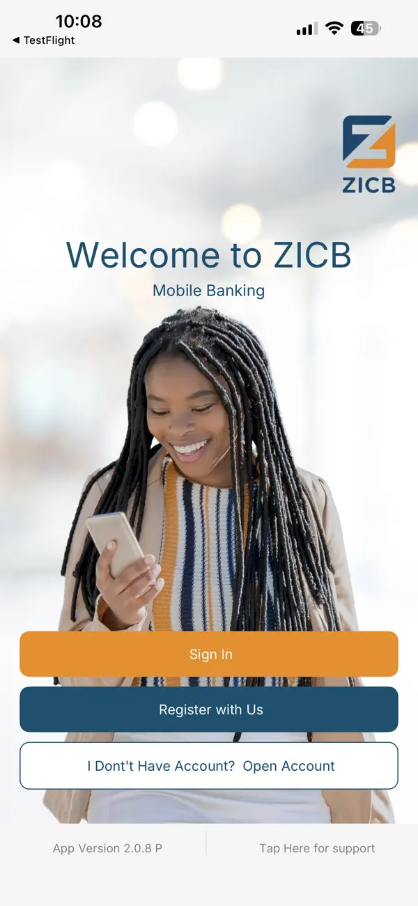 Screenshot #1 pour BankOn ZICB App