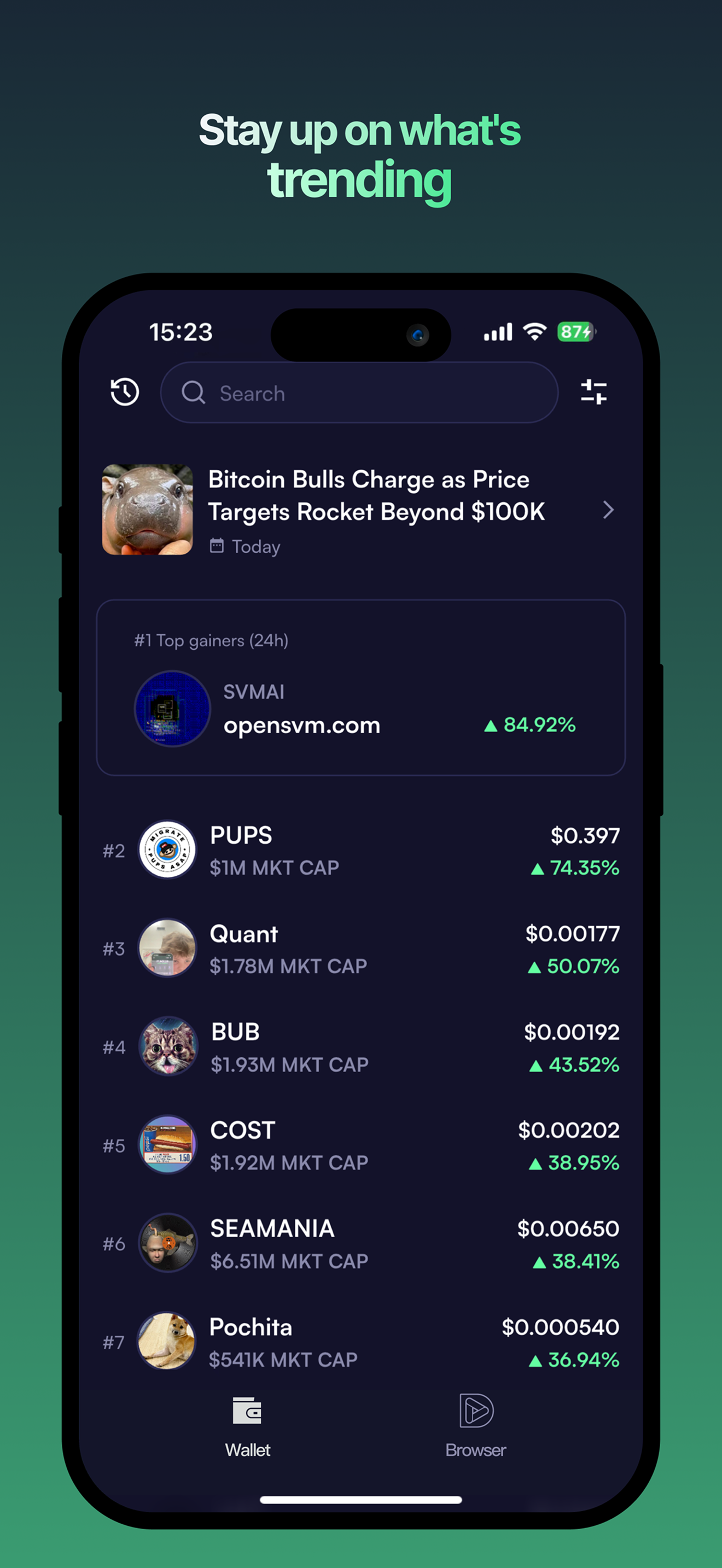 Kilo Wallet & Browser screenshot 2